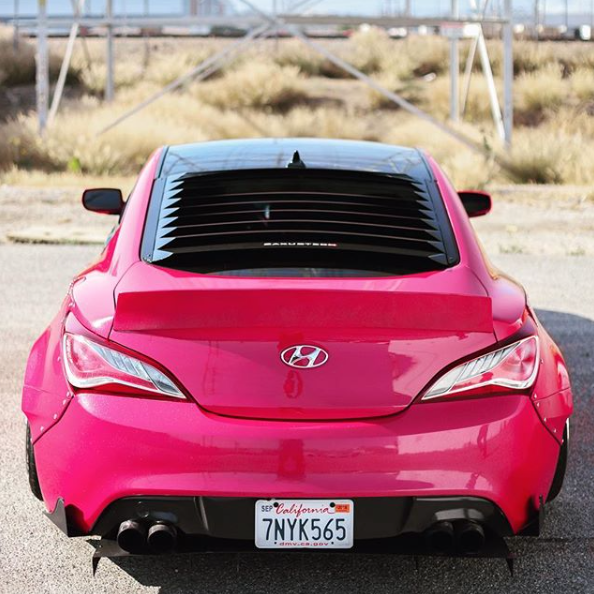 Hyundai genesis coupe window louvers discount